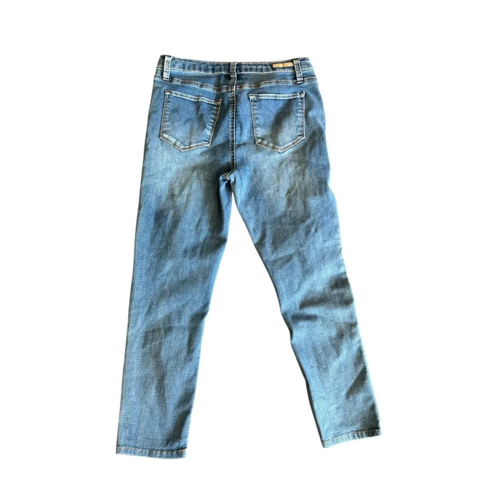 True Craft Women's Blue Distressed Skinny Jeans - Image 2