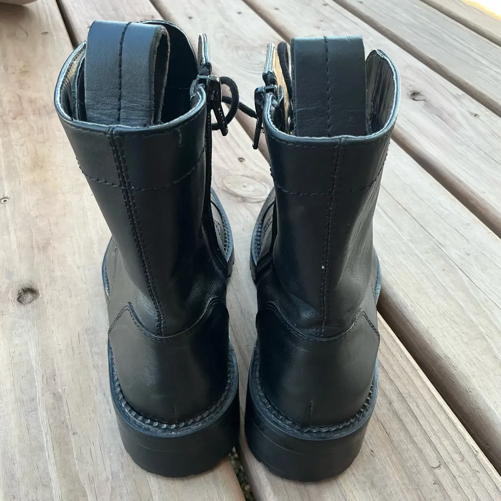 ZARA leather combat boots 🔥🔥 - Image 4