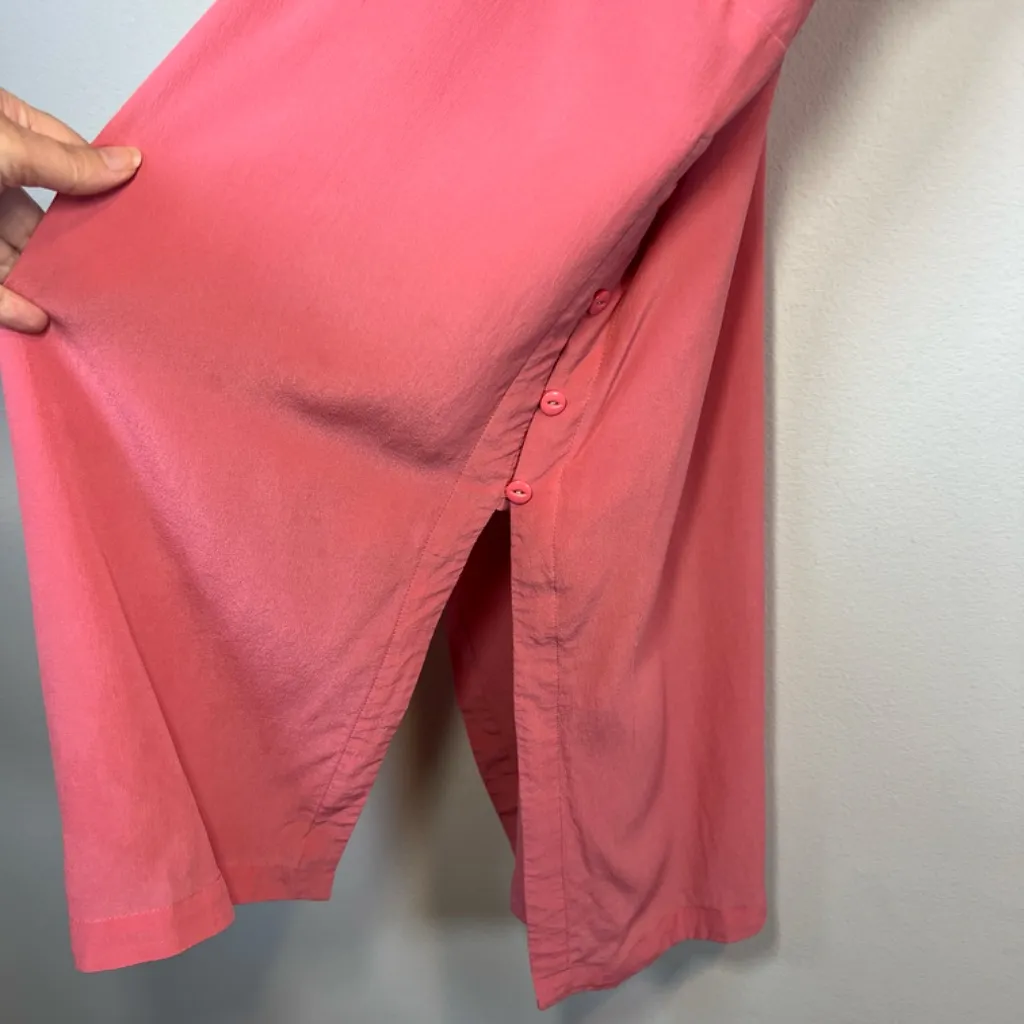 Anthropologie Maeve Women’s Meret Silk Cami Tunic Top Coral Strappy Flaw  Size 8 - Image 8