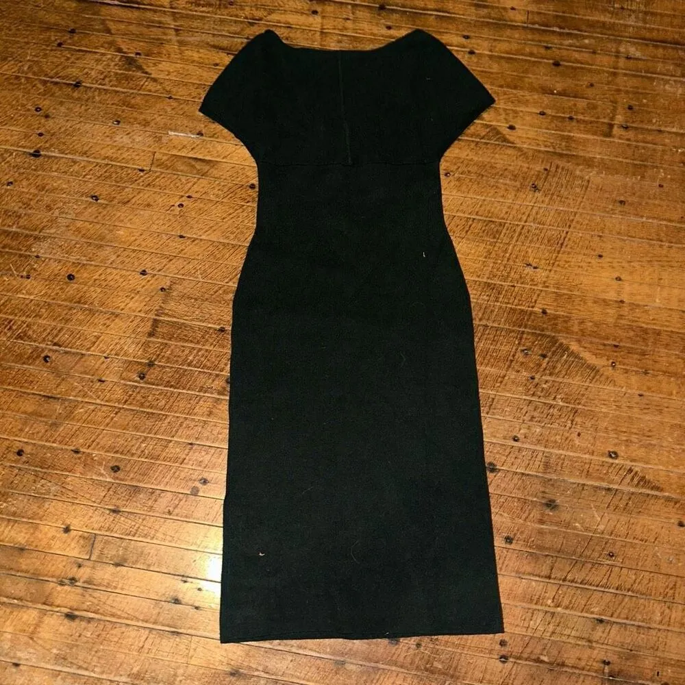 Banana Republic green off shoulder XS sweater bodycon Dress - Image 5