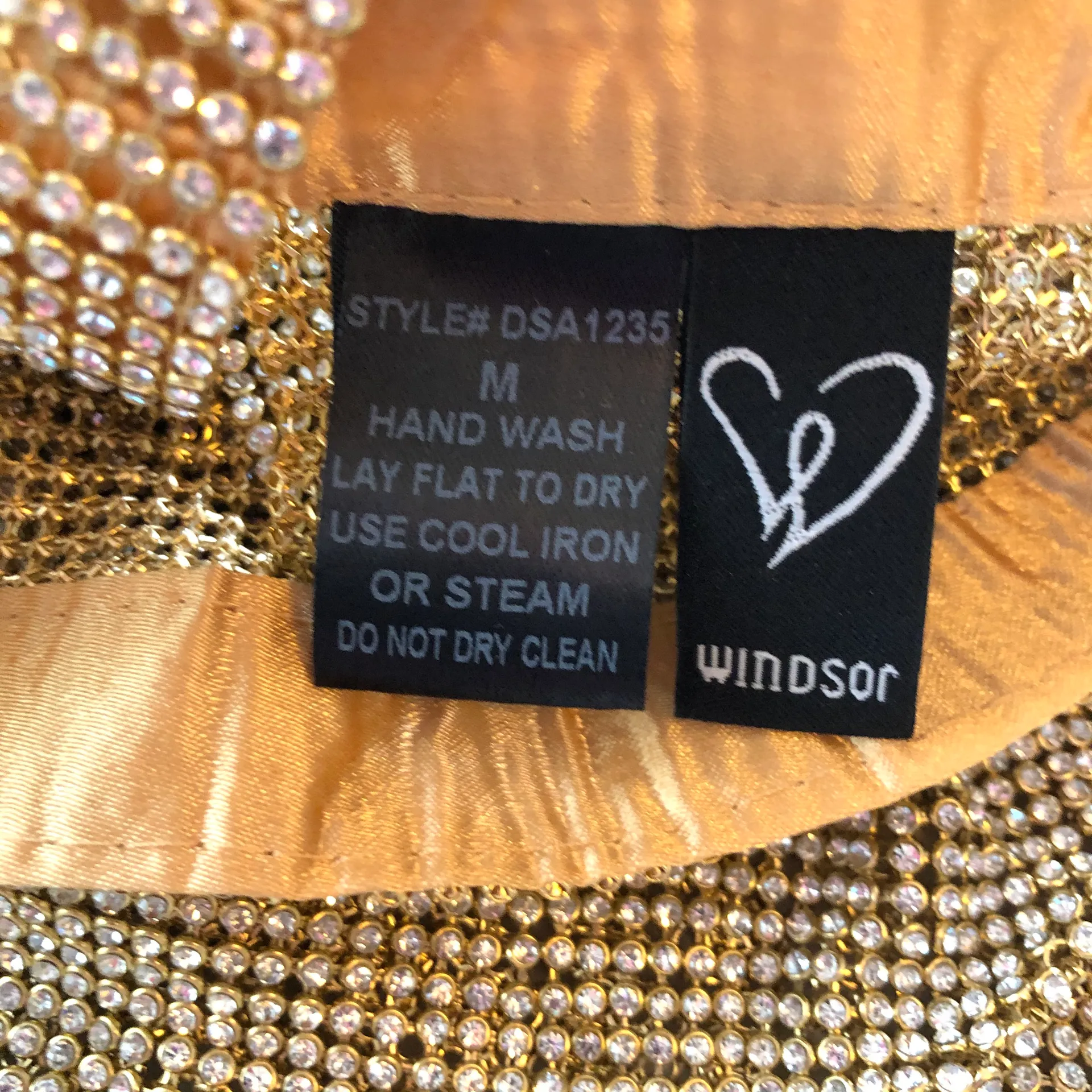 Windsor Gold Mesh Chain Tank Top Sz Med - Image 8