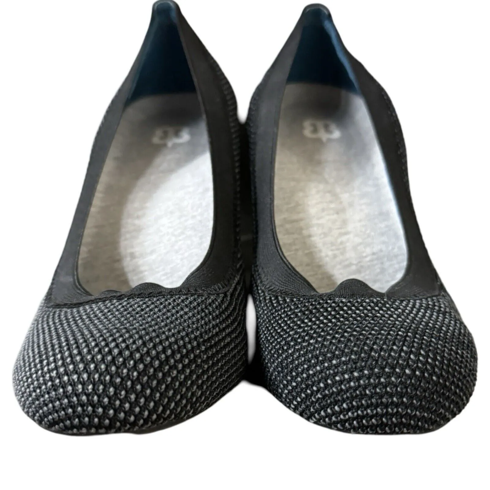 Betabrand Late‎ to the Gate Pumps Womens 8 Black Low Heel Comfort Work Shoes - Image 4