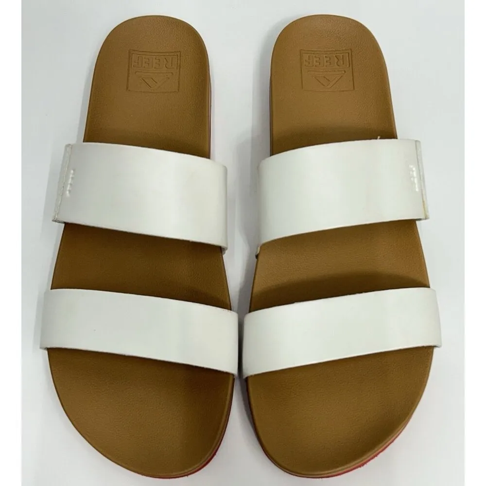 Reef Cushion Vista MLB Chicago Cubs Sandals - Women’s Size 10 White - Image 3