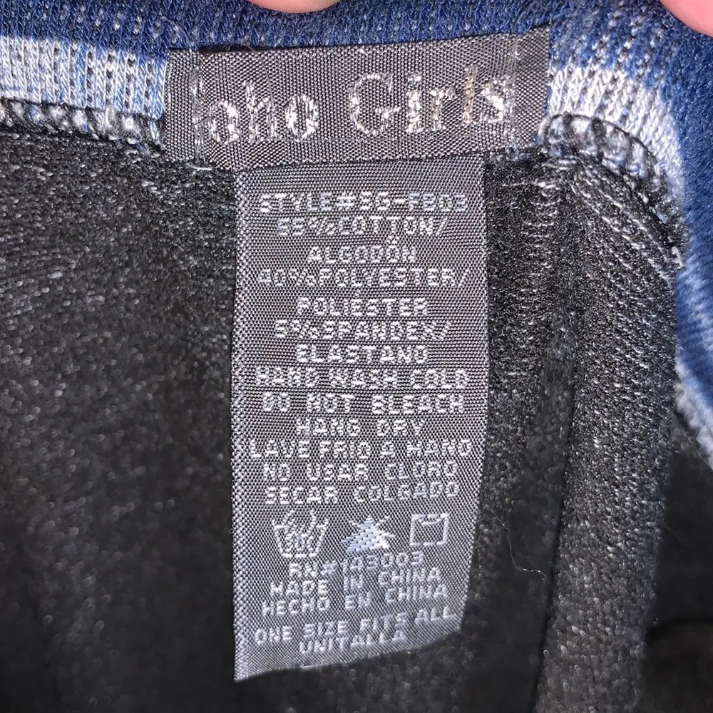 Soho Girls  one size faux distressed faux denim casual leggings - Image 7