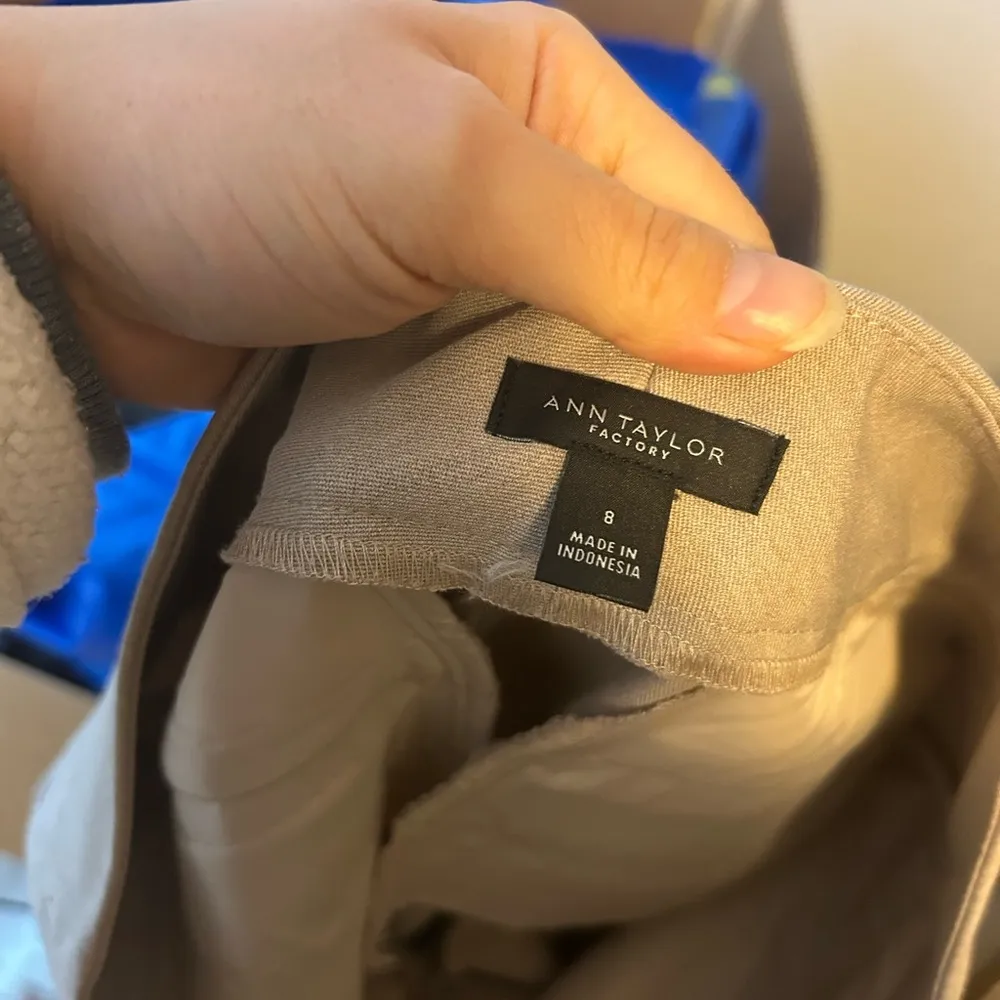 Ann Taylor Classic Tan Straight Stretch Leg Trousers - Image 3