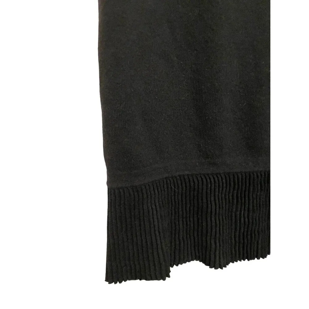 Neiman Marcus Women's Black Short Sleeve Cashmere Knit Mini Dress Size Small LBD - Image 5