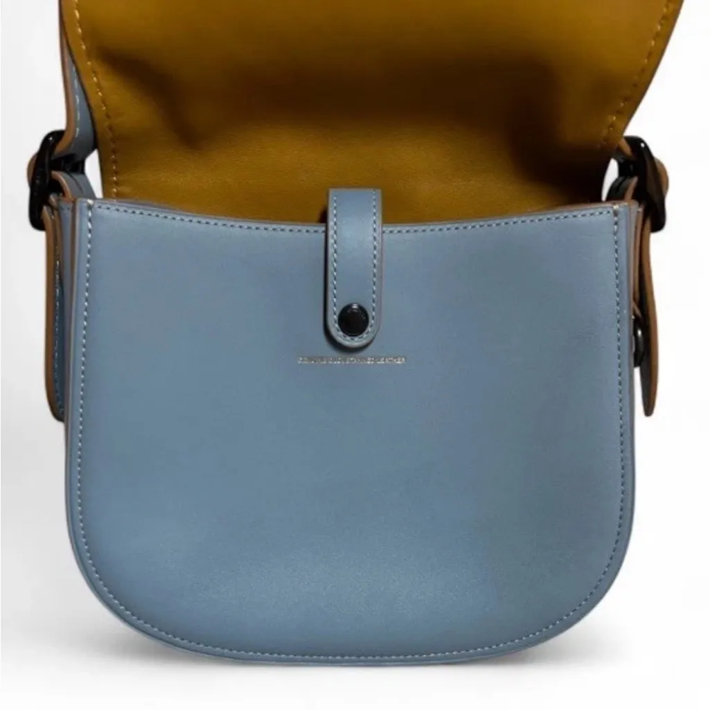 Coach 1941 Saddle Bag 23 Purse Glovetanned Leather Blue Anniversary Edition - Image 3