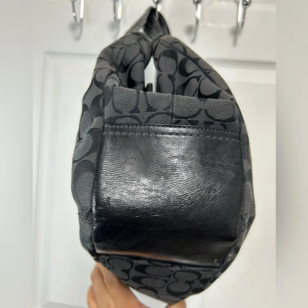 Coach Y2K Ergo signature C Black canvas and leather kiss Bag - Image 3