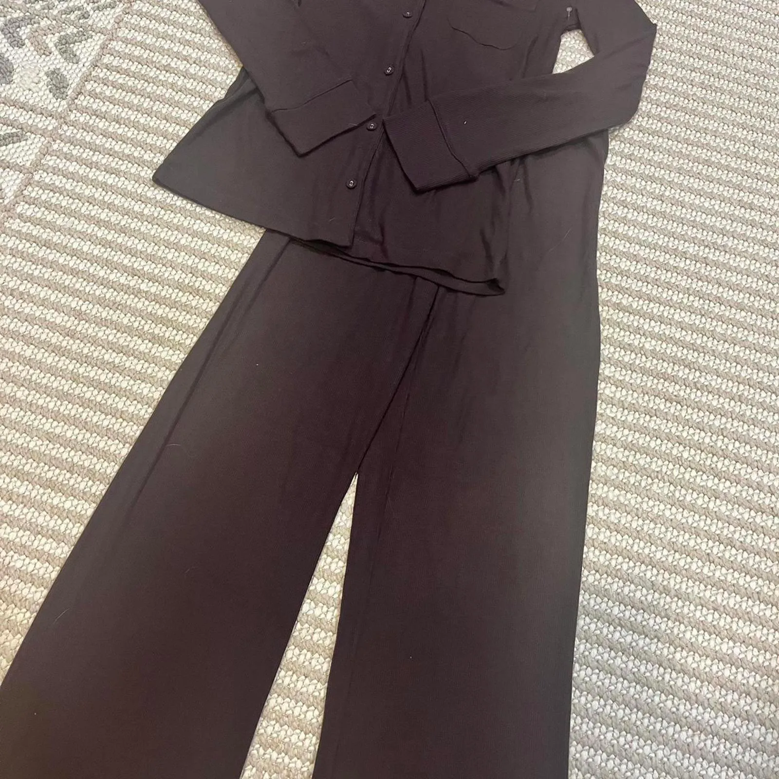 Skims Soft Lounge Rib Sleep Set - Image 3