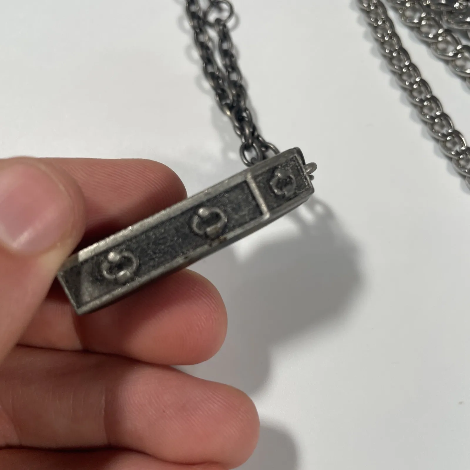 VINTAGE LOT OF Goth Collar Necklace Black Chain Choker Punk Emo Coffin Hot Topic - Image 7