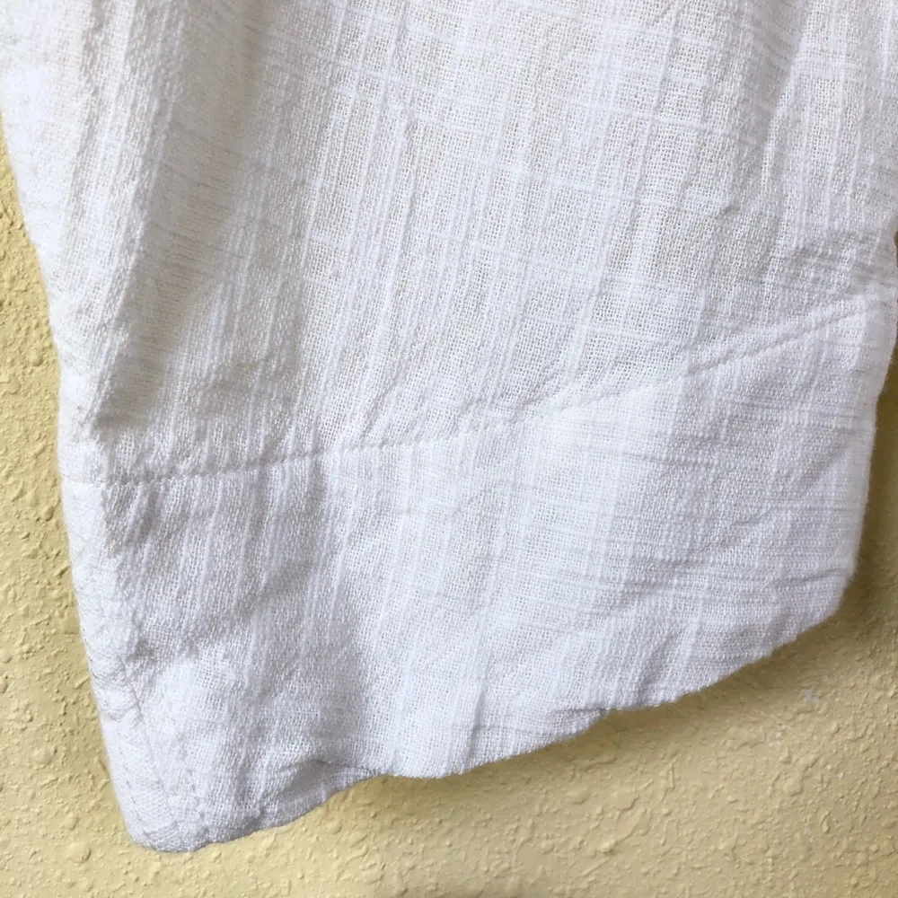 Free People Cotton Off White Crop Pants - Image 10