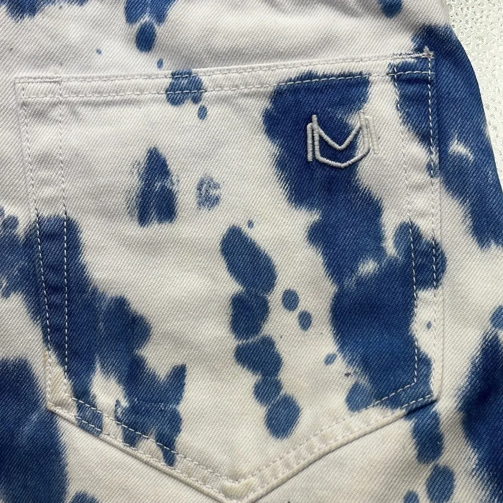 Show Me Your MuMu Blue Houston High Waisted Shorts Size 26 - Image 13