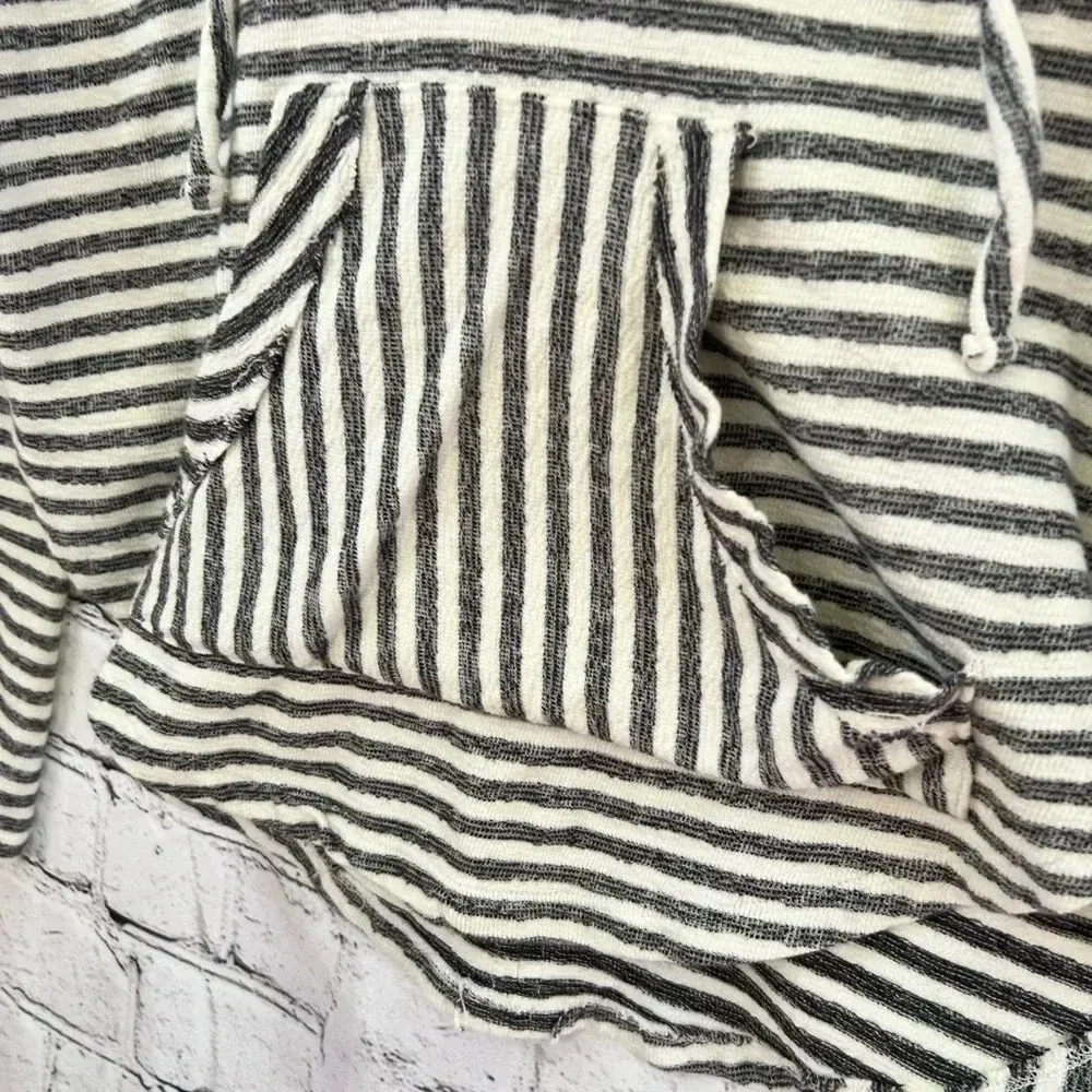 American Rag Pullover Cotton Striped Hoodie Size‎ Small - Image 4