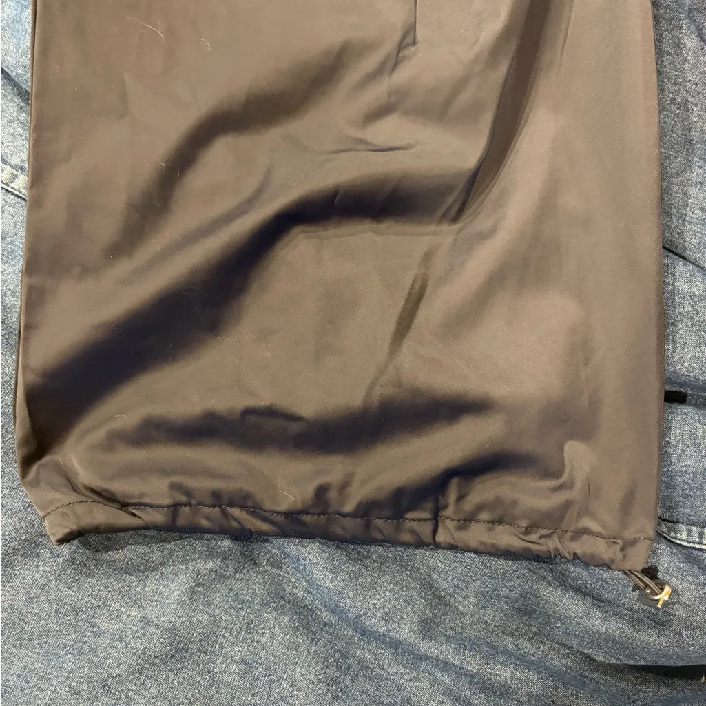 Zara cargo pockets satin joggers pants sz L slate gray new with tags - Image 6