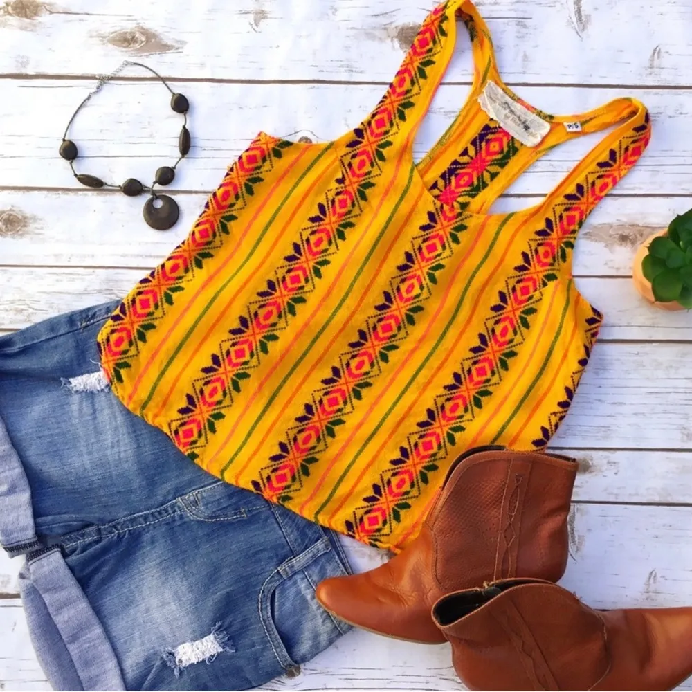 Free People X Jen’s Pirate Booty size small boho gorgeous tank top - Image 3