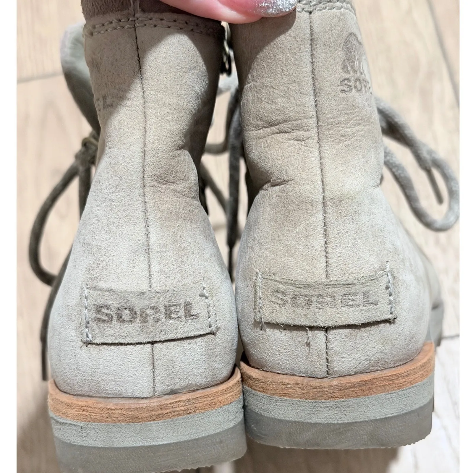 Sorel Womens 7 Boots Sneakchic Alpine Suede Lace Up Ankle Hiking Outdoor Shoes - Image 5