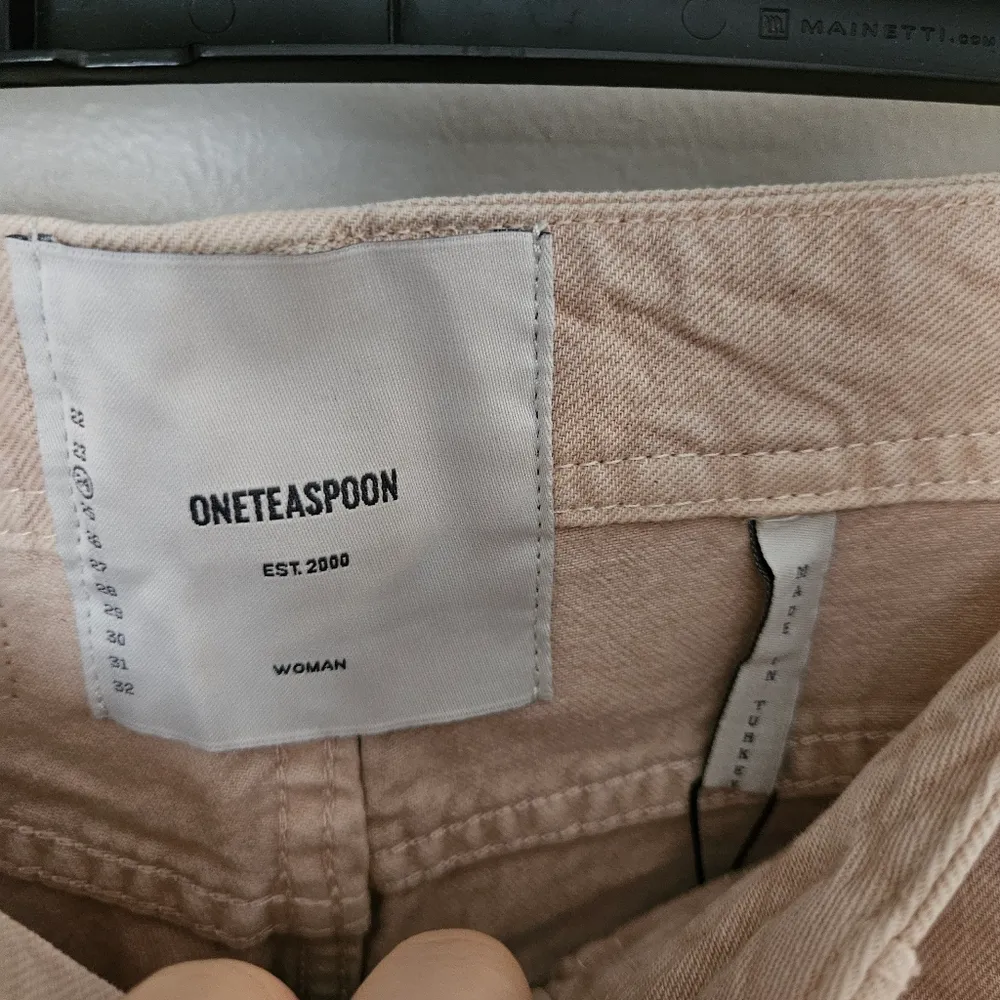 One Teaspoon Jeans Nashville Stone Nomad Mid Waist Vintage Fit Cream Beige - Image 11