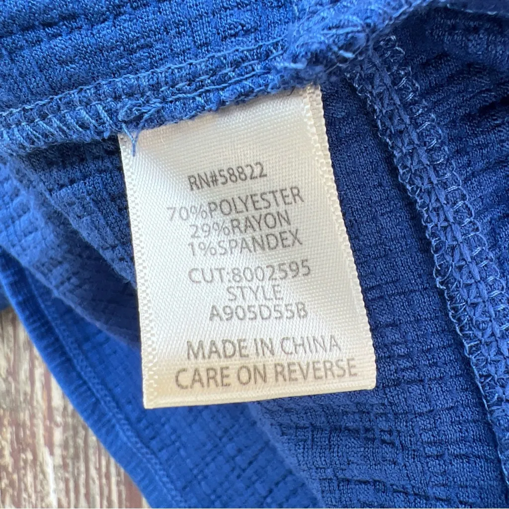 Max Studio Womens Sleeveless Tiered Cobalt Shift Dress W/Tassel Tie,MSRP:$98|SML - Image 13