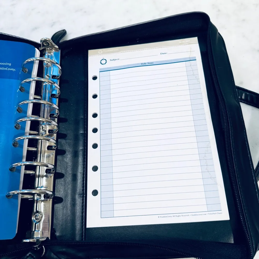 Franklin Covey Portfolio Planner Business Briefcase Black Black - Image 8