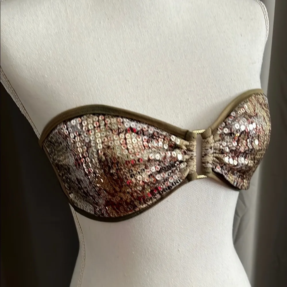 Sequin Bandeau Swim Top - Image 8
