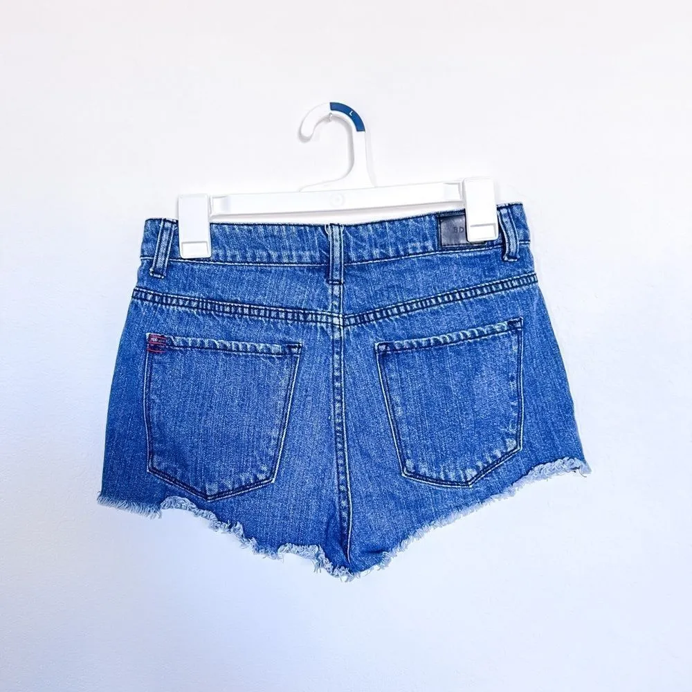 Urban Outfitters BDG Women's 100% Cotton High Rise Bree Cheeky Denim Shorts size - Image 3