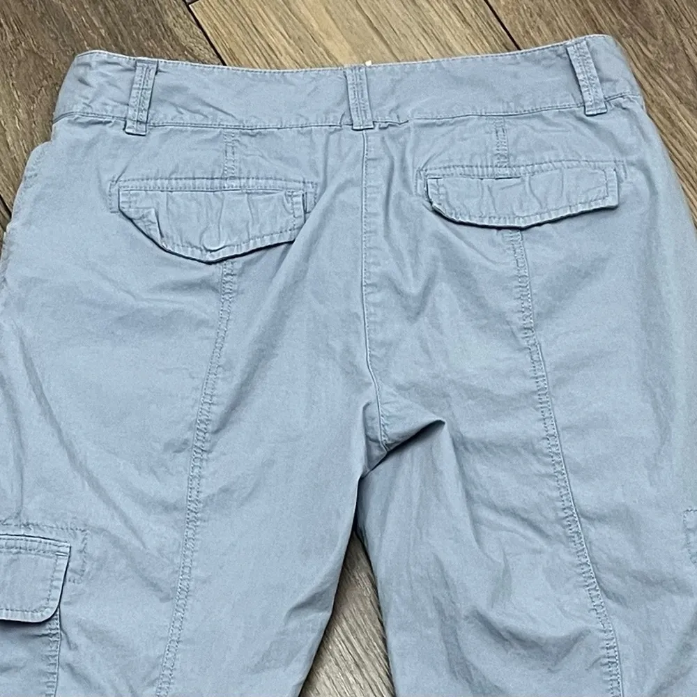 Loft Pants Womens Blue Cargo Tapered Ankle 4 Capsule Modest Mature Preppy Costal - Image 9