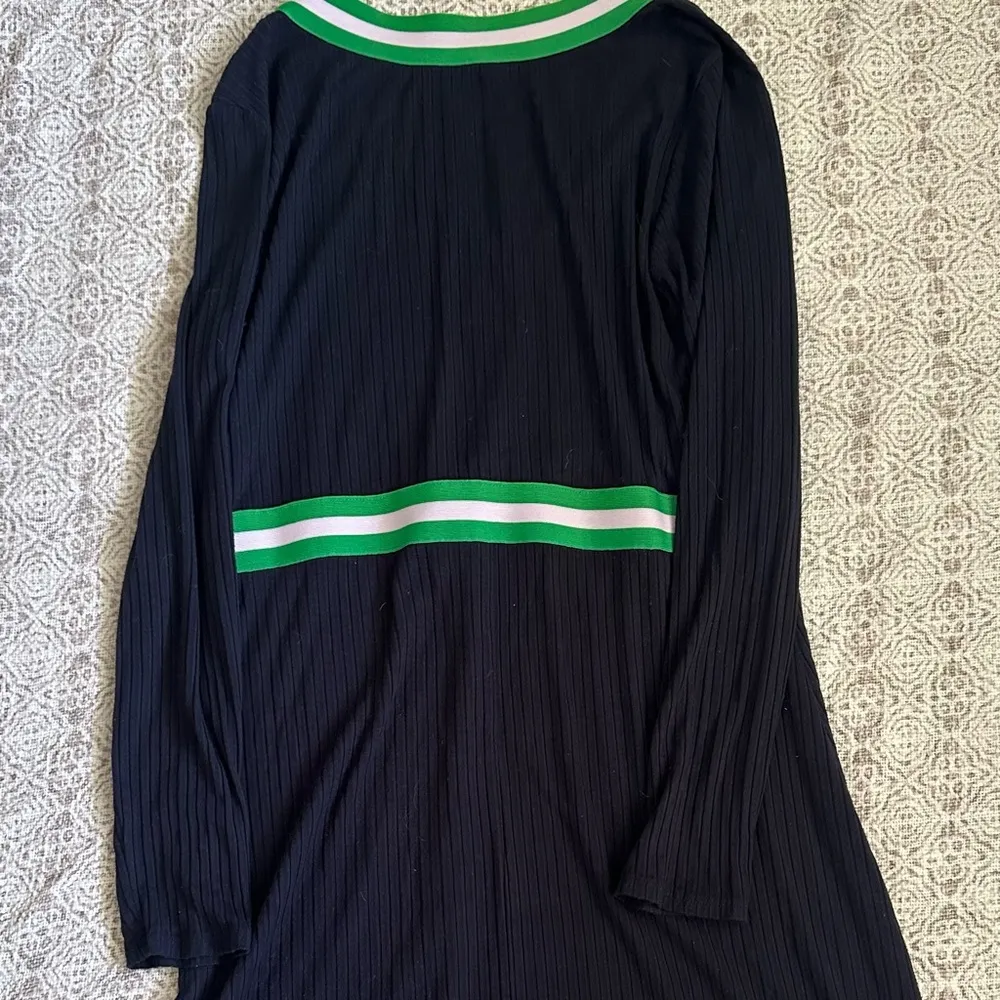 1901 Navy V Neck Sweater Dress - Image 6