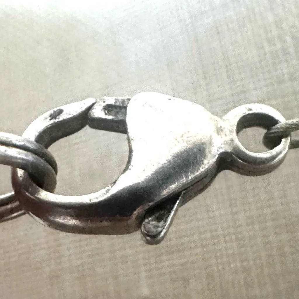 Vintage Metallic Gray Freshwater Pearl Cluster Necklace – Sterling Clasp - Image 5