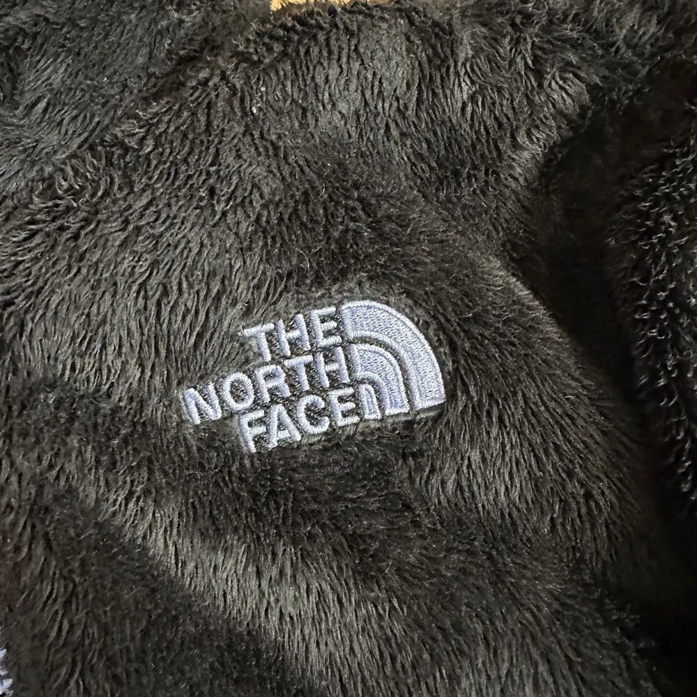 The North Face Black/Lavender Purple Plush Fleece Fuzzy Zip Up Jacket - Image 8