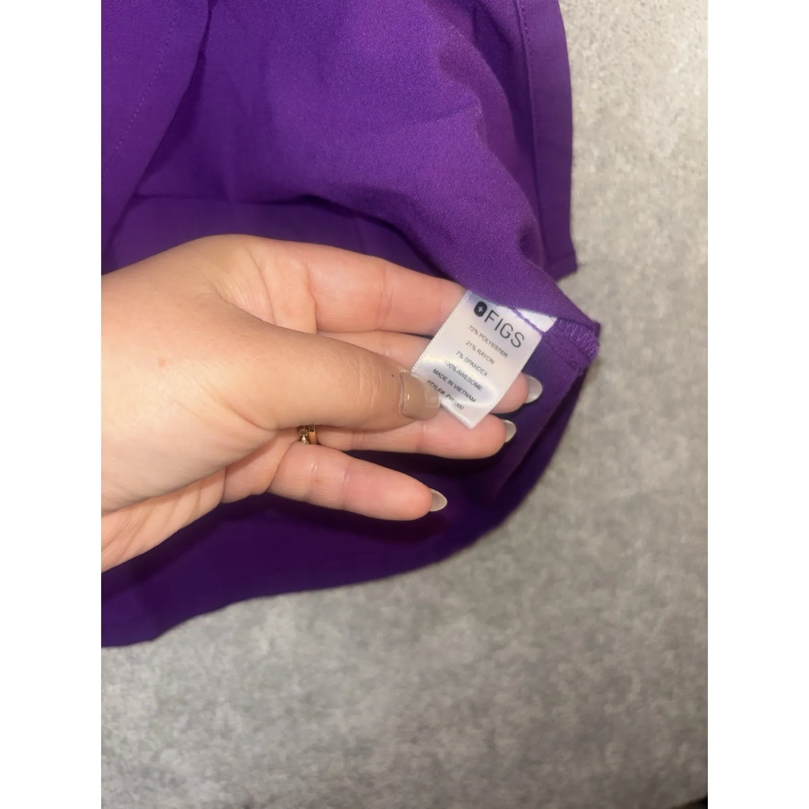 figs‎ catarina one pocket scrub top ultra violet xs - Image 4