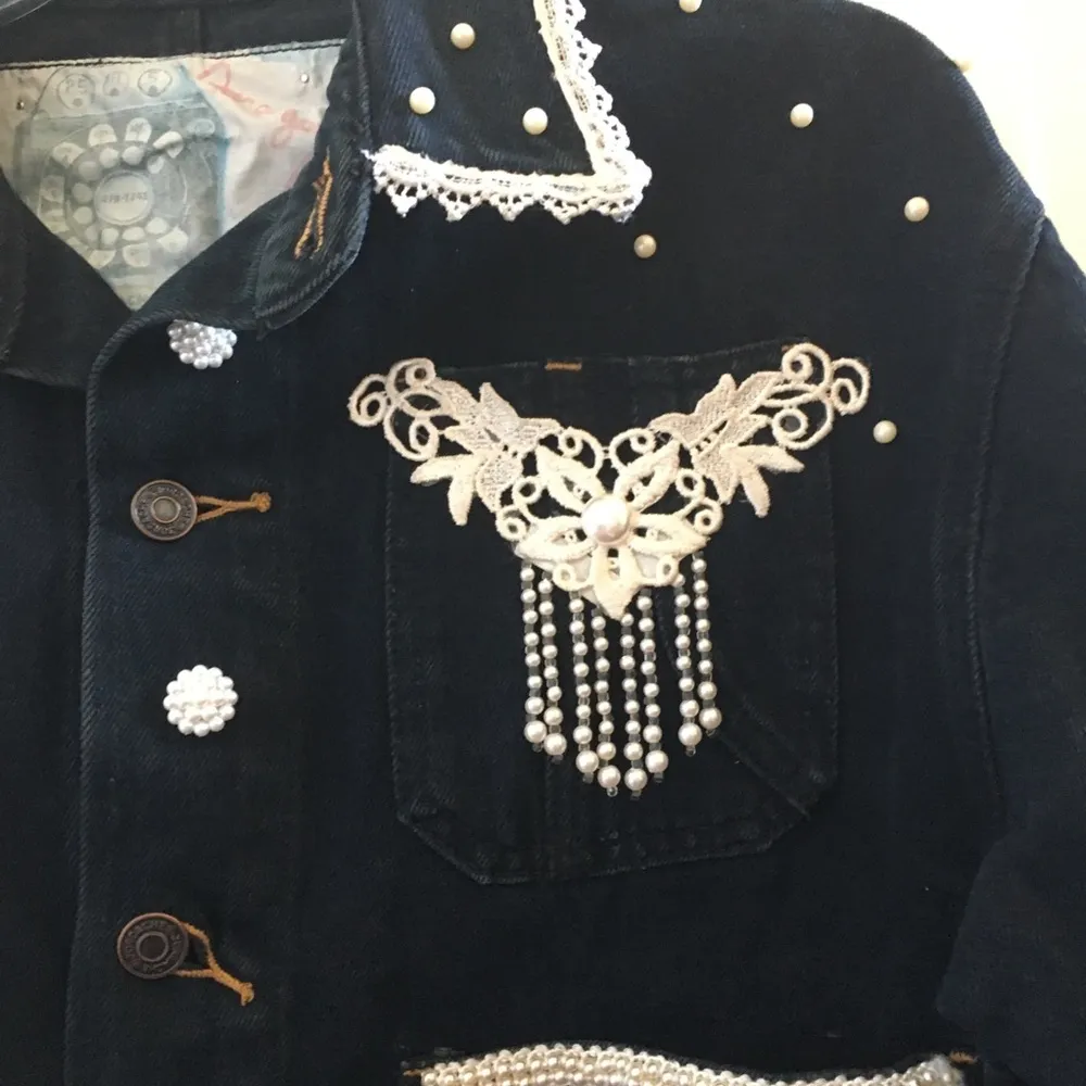 FINAL MARKDOWN Unique denim western jacket small - Image 5