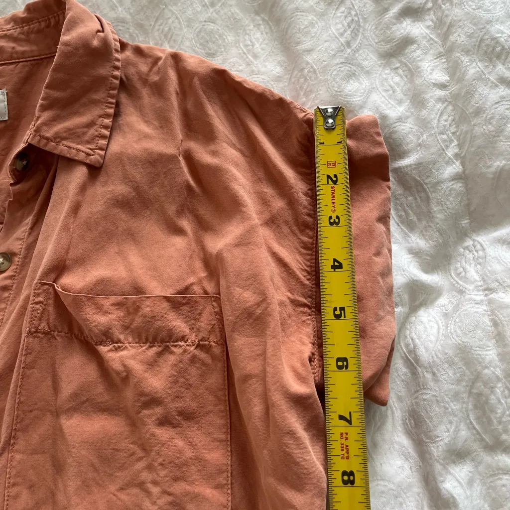 Thread & Supply Terracotta Shirt Dress Orange Size XS - Image 7