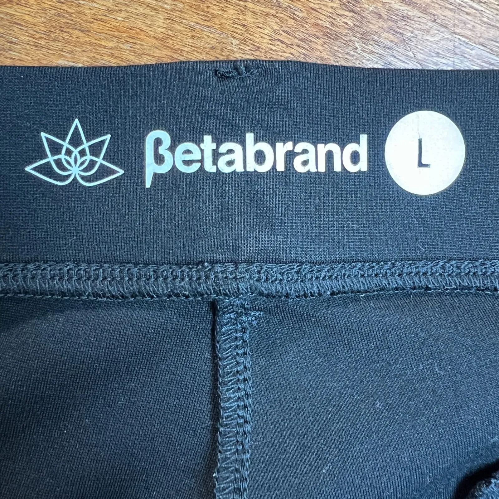 Betabrand Straight Leg Classic Dress Yoga Pant Womens Large Black Office Preppy - Image 6