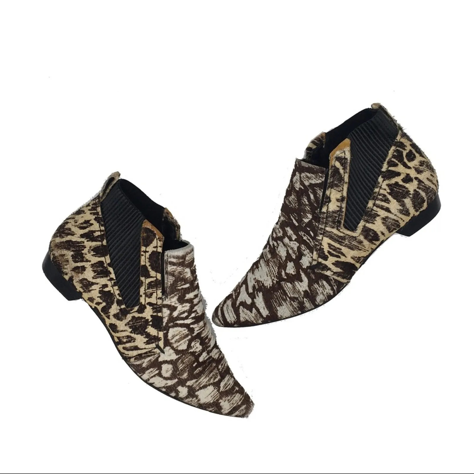 Derek Lam 10 Crosby Ponyhair Patterned Booties - 6.5 - Image 11