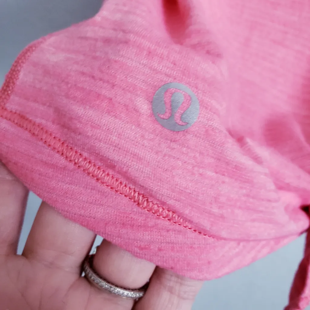 Lululemon Beat The Heat Pink Long Sleeve Open Back Top - Image 7