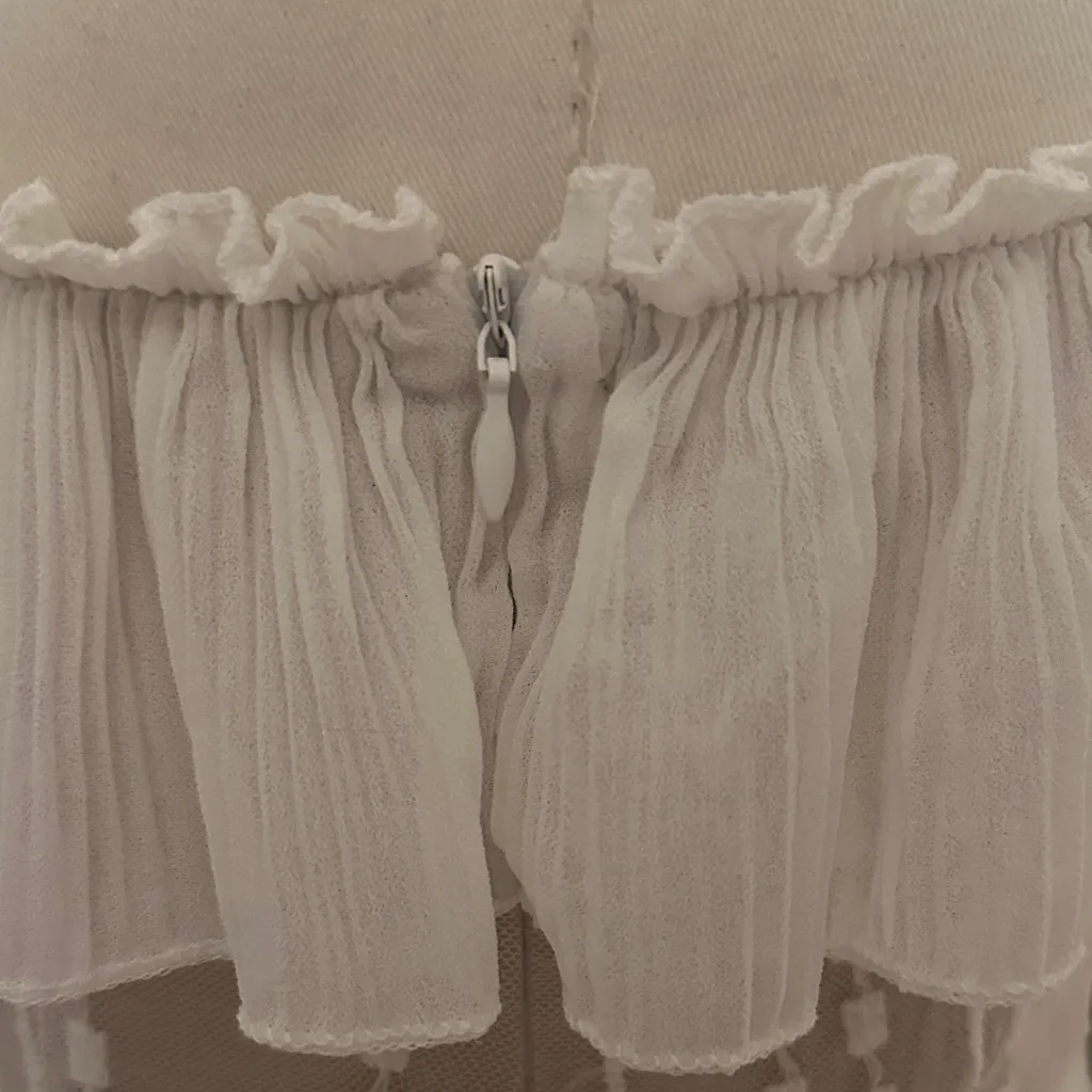 NWT Dreamy Off-Shoulder Mini Dress White - Image 9