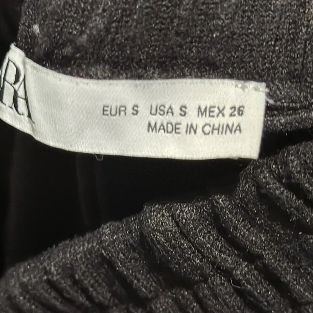 Zara Plush Joggers In Black Size Small - Image 8