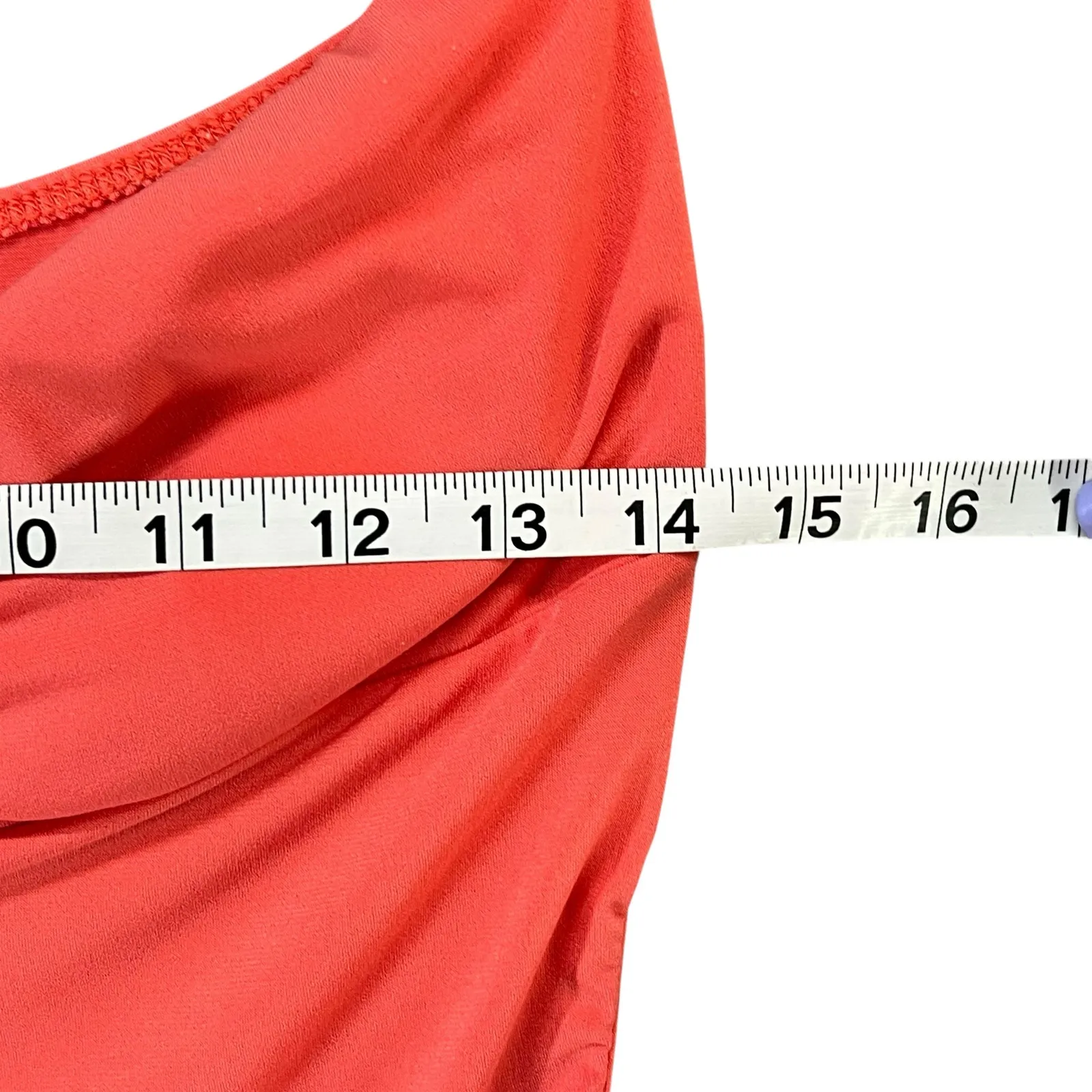 Rhapsody Y2K Strapless Bow Front Mini Dress M Coral Pink Sleeveless Coquette - Image 8