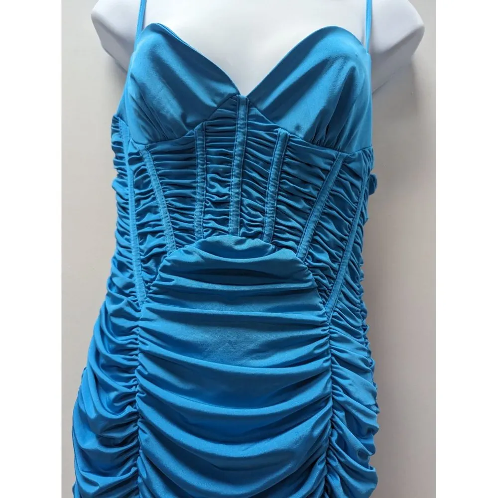 ZARA DRAPED CORSET STYLE DRESS - Image 5