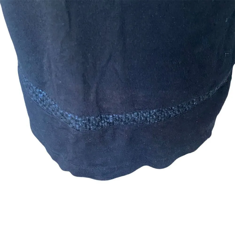 Generation Love Black Pullover Wool Blend Sweater S/XS Textured Sleeves High Low - Image 3