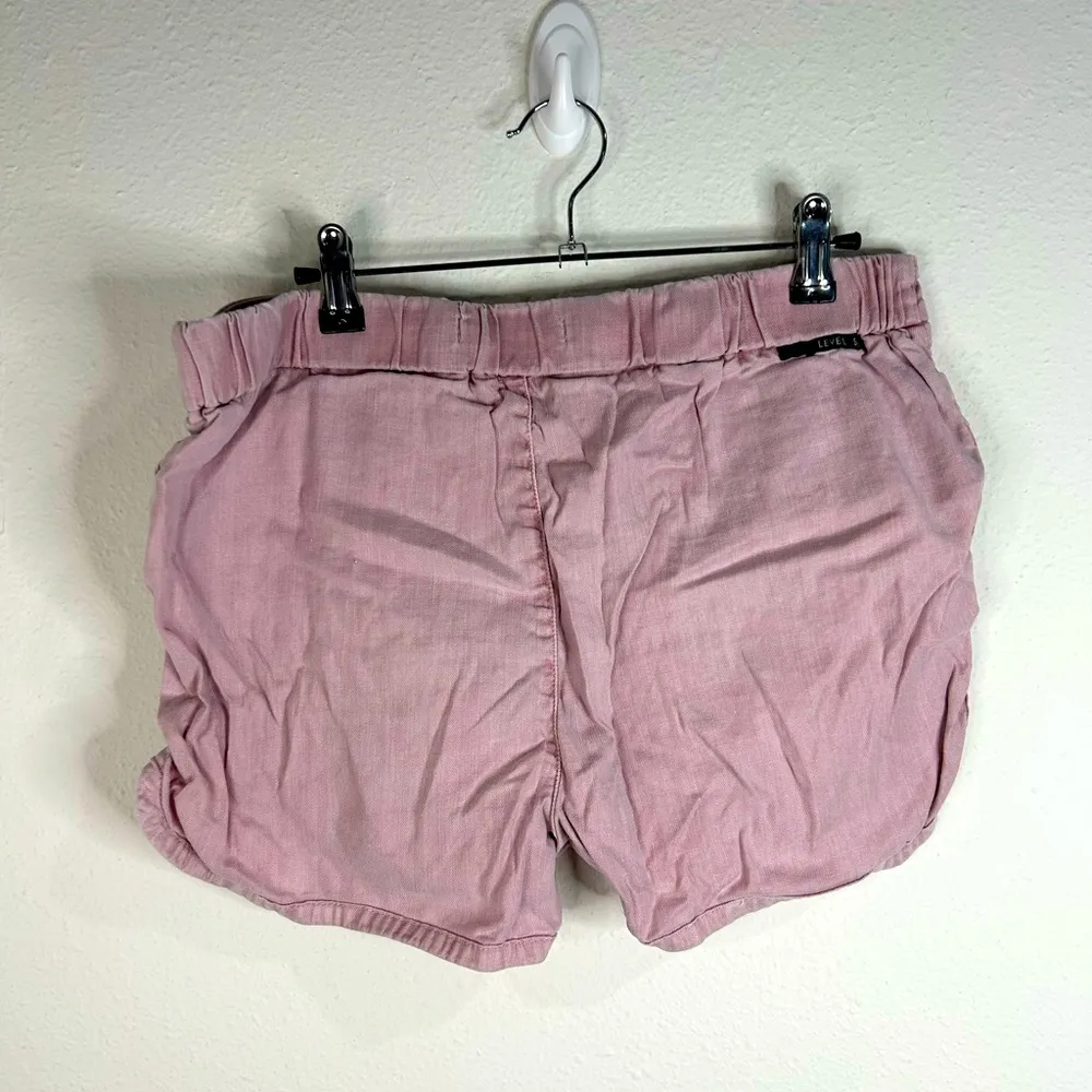 Level 99 Women's Mauve Lounge Shorts L Soft Stretch Comfy Summer Casual Elastic Size L - Image 4