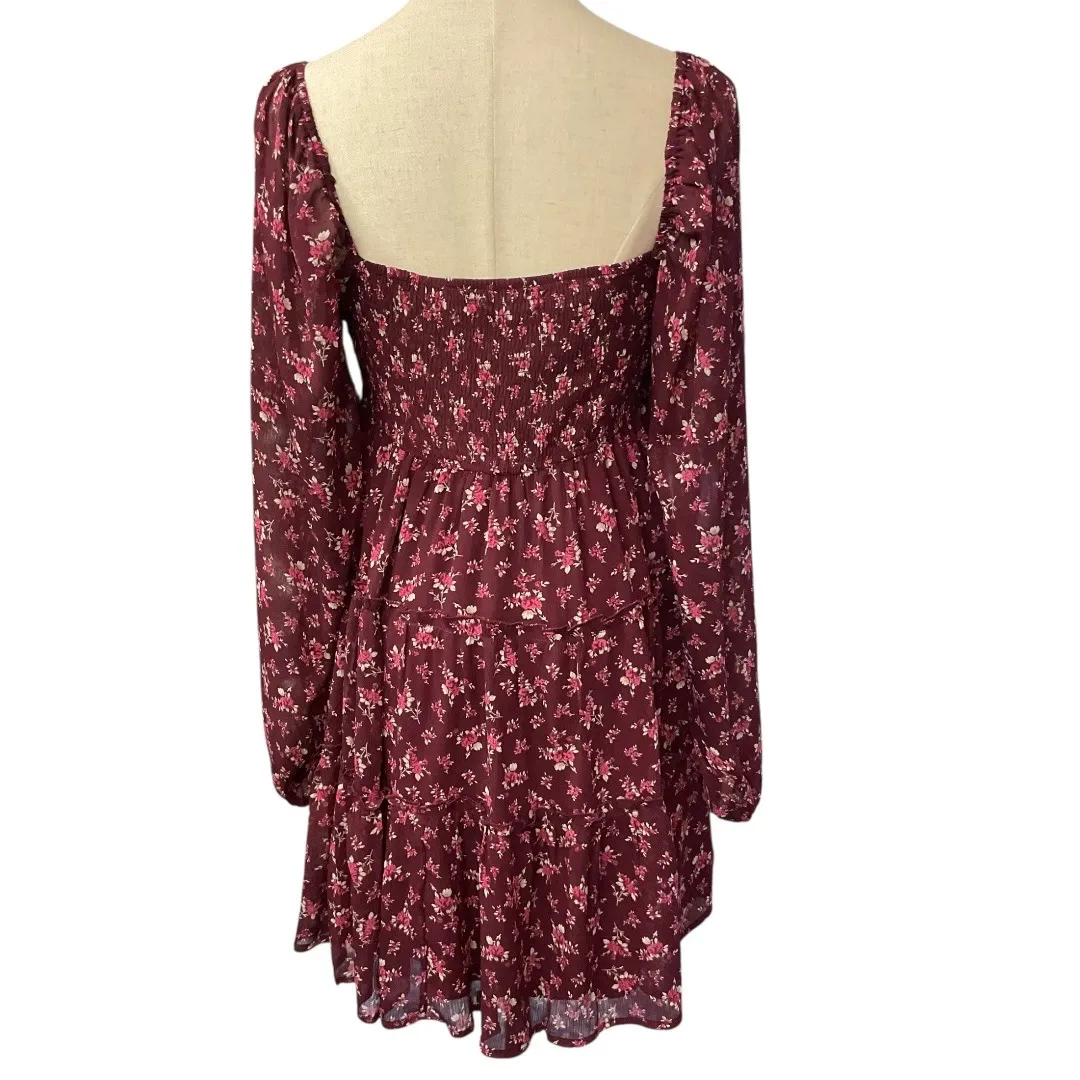 Altar'd State Marianna Floral Long Sleeve Mini Dress In Franklin Size Medium NWT - Image 7