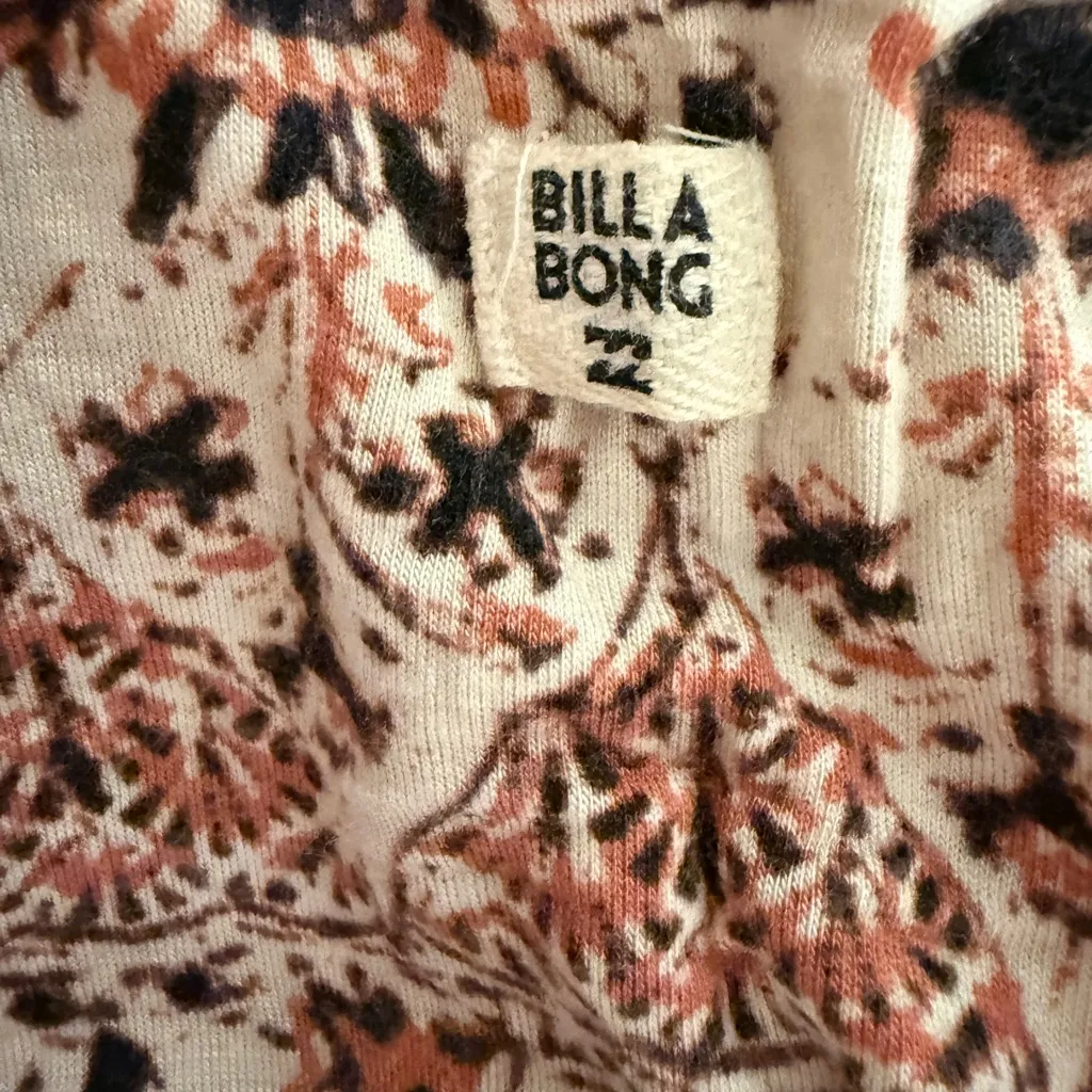 Billabong Share Joy Sleeveless Body Con Midi Dress Small Cream Brown - Image 8