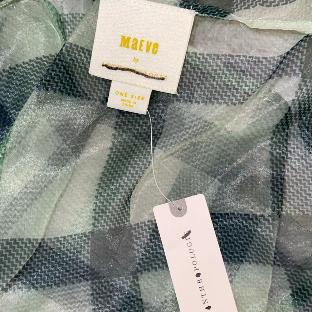 NWT Anthropologie sheer longline vest - Image 5