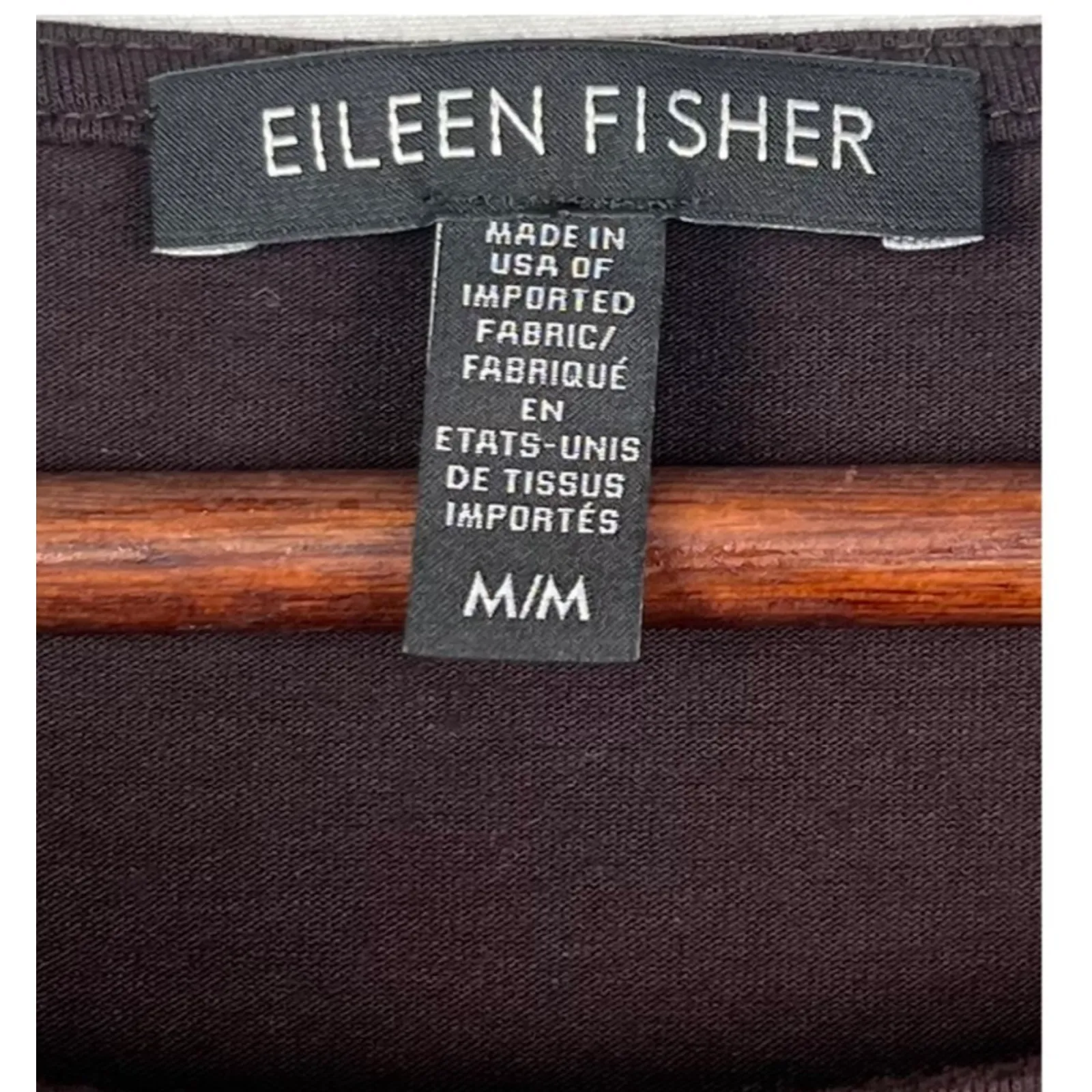 Eileen Fisher Brown Long Sleeve Tunic- Shirt M Minimalist Knee Length - Image 4