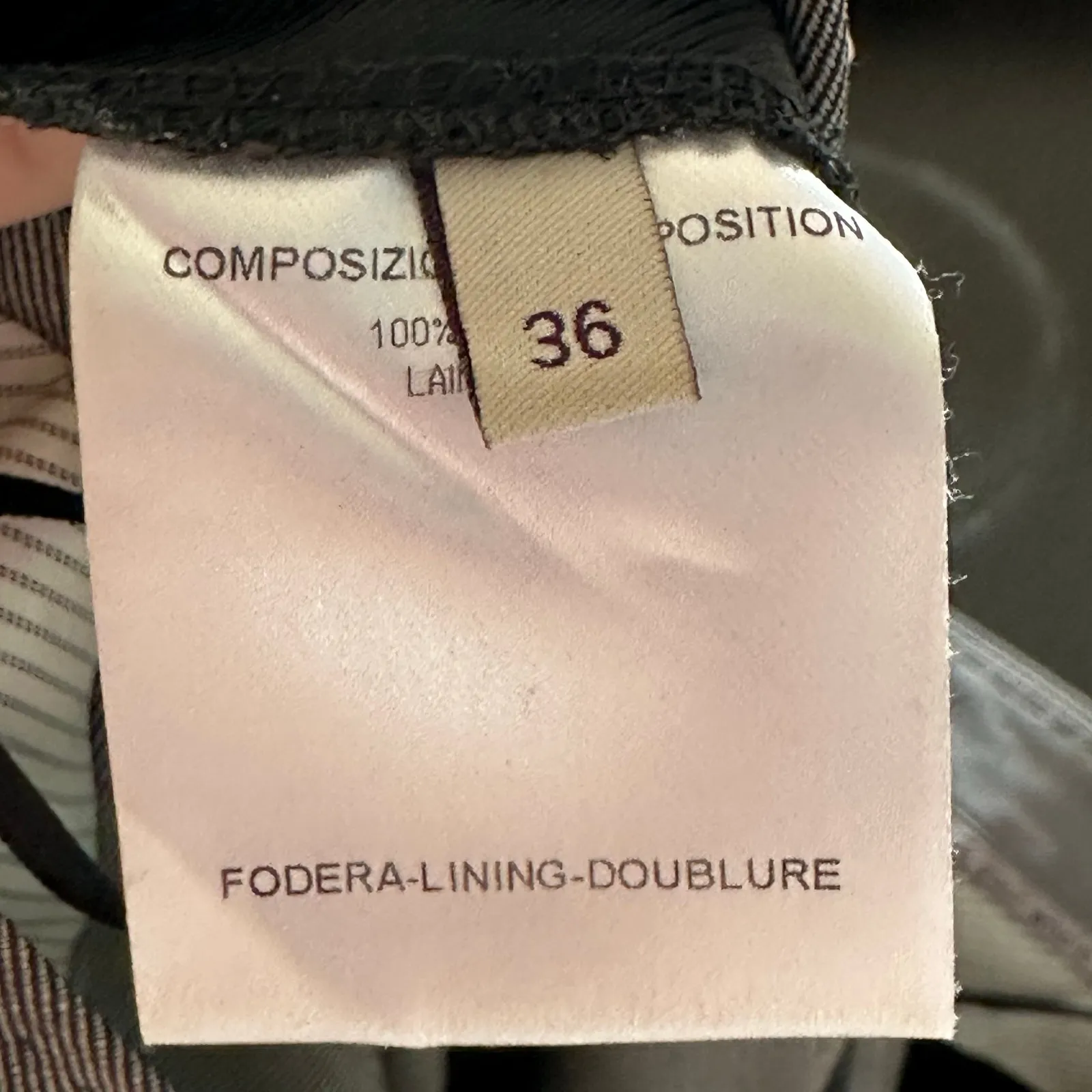 Stella McCartney  Gray Wool Trousers Size 36 - Image 5