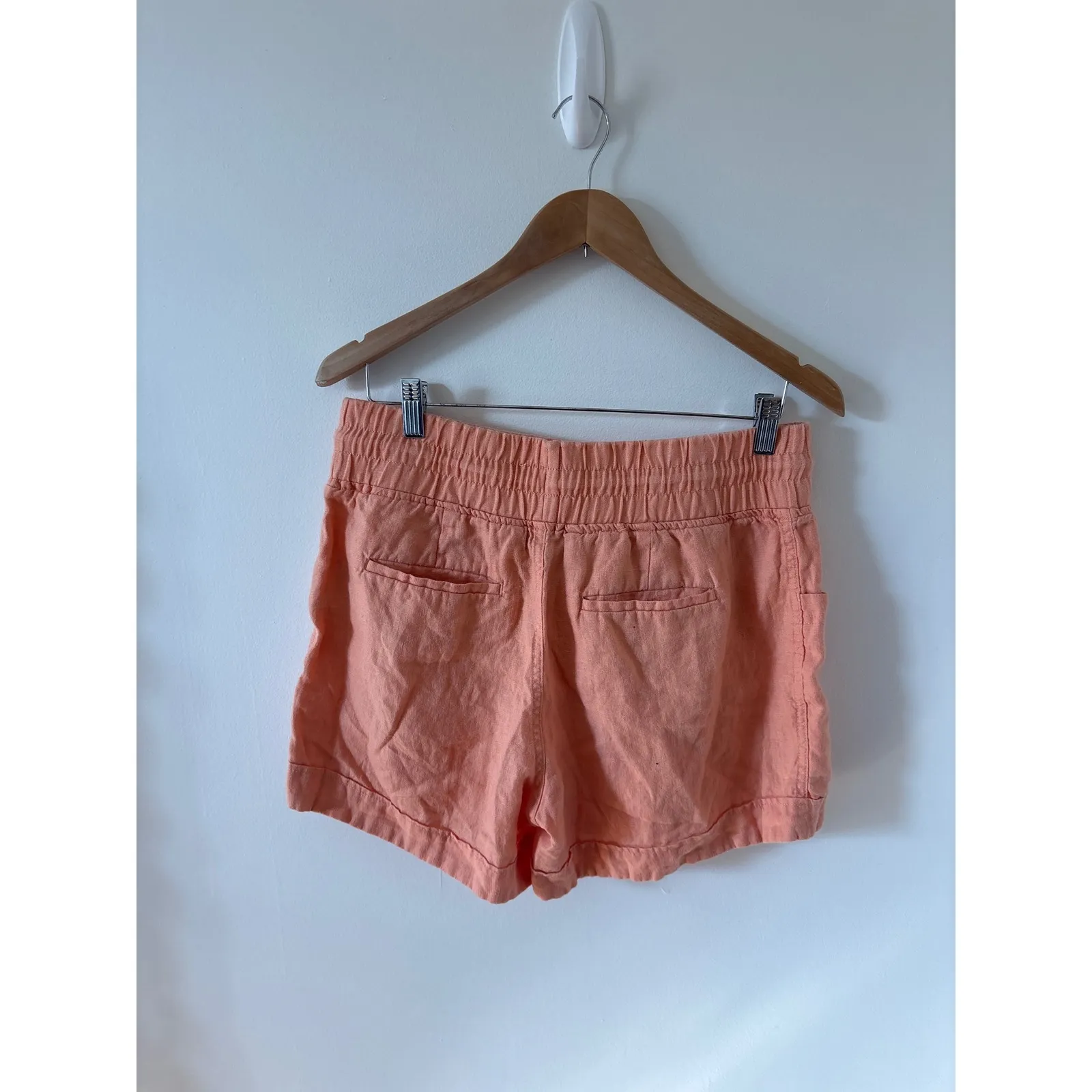 Athleta  Cabo Linen Drawstring Shorts Size 10‎ - Image 2