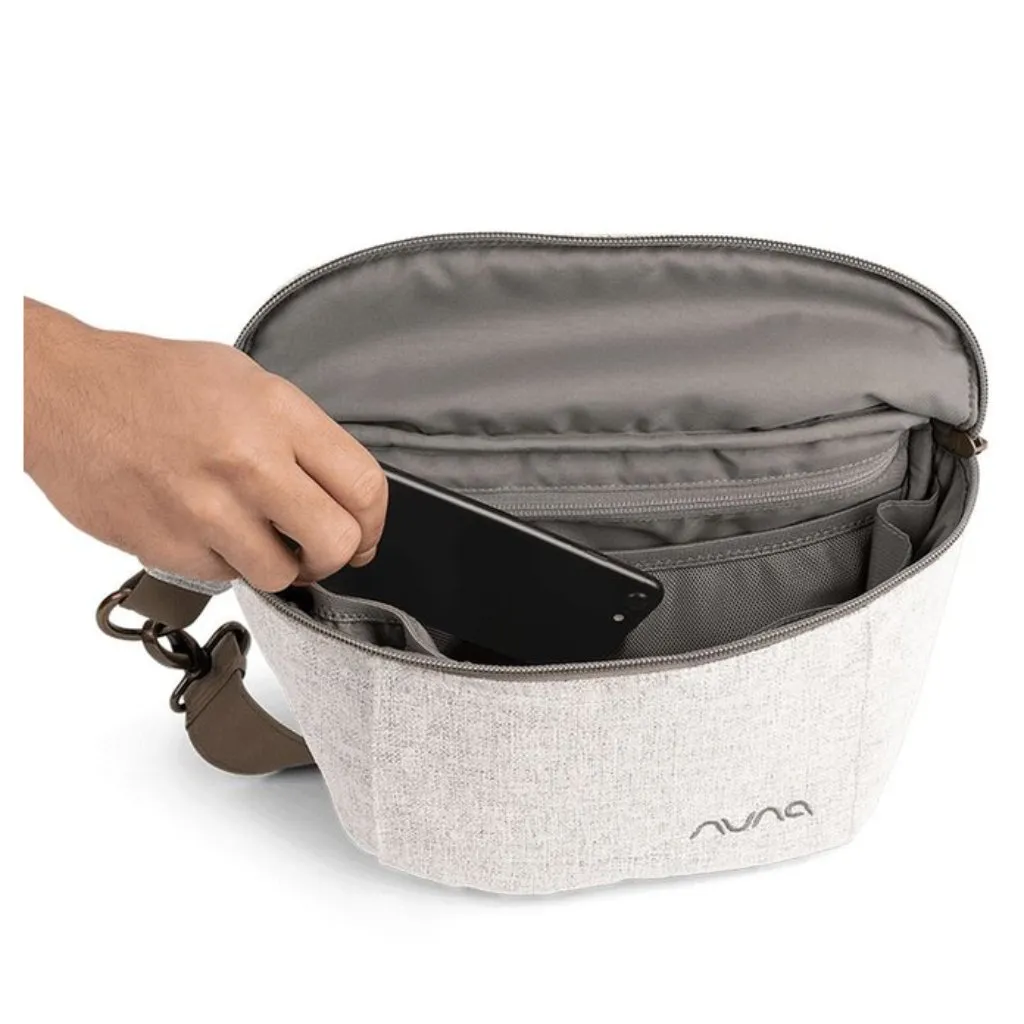 NUNA Stroller Sling Bag in Curated Silver - Image 2