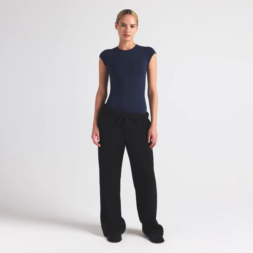 Skims Cotton Jersey T-Shirt Brief Bodysuit in Navy, Size X-Small - Image 2