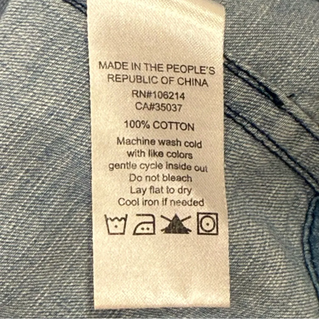 Joes Jeans The Shirt Chambray Shirt XS Blue Snap Front Long Sleeve Western Boho - Image 11